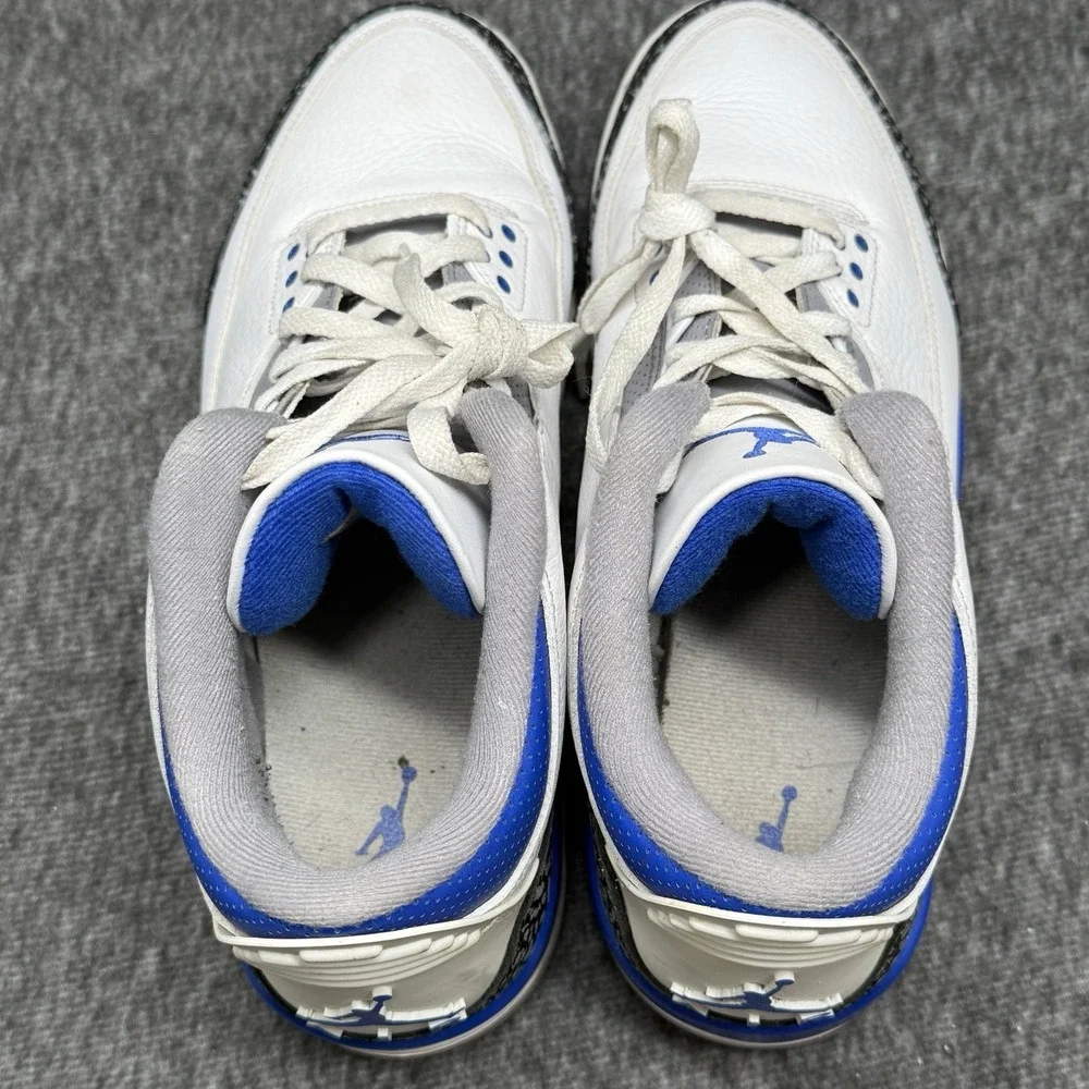 Nike Air Jordan 3 Retro Wizards True Blue White CT8532-148 Men's Size 12